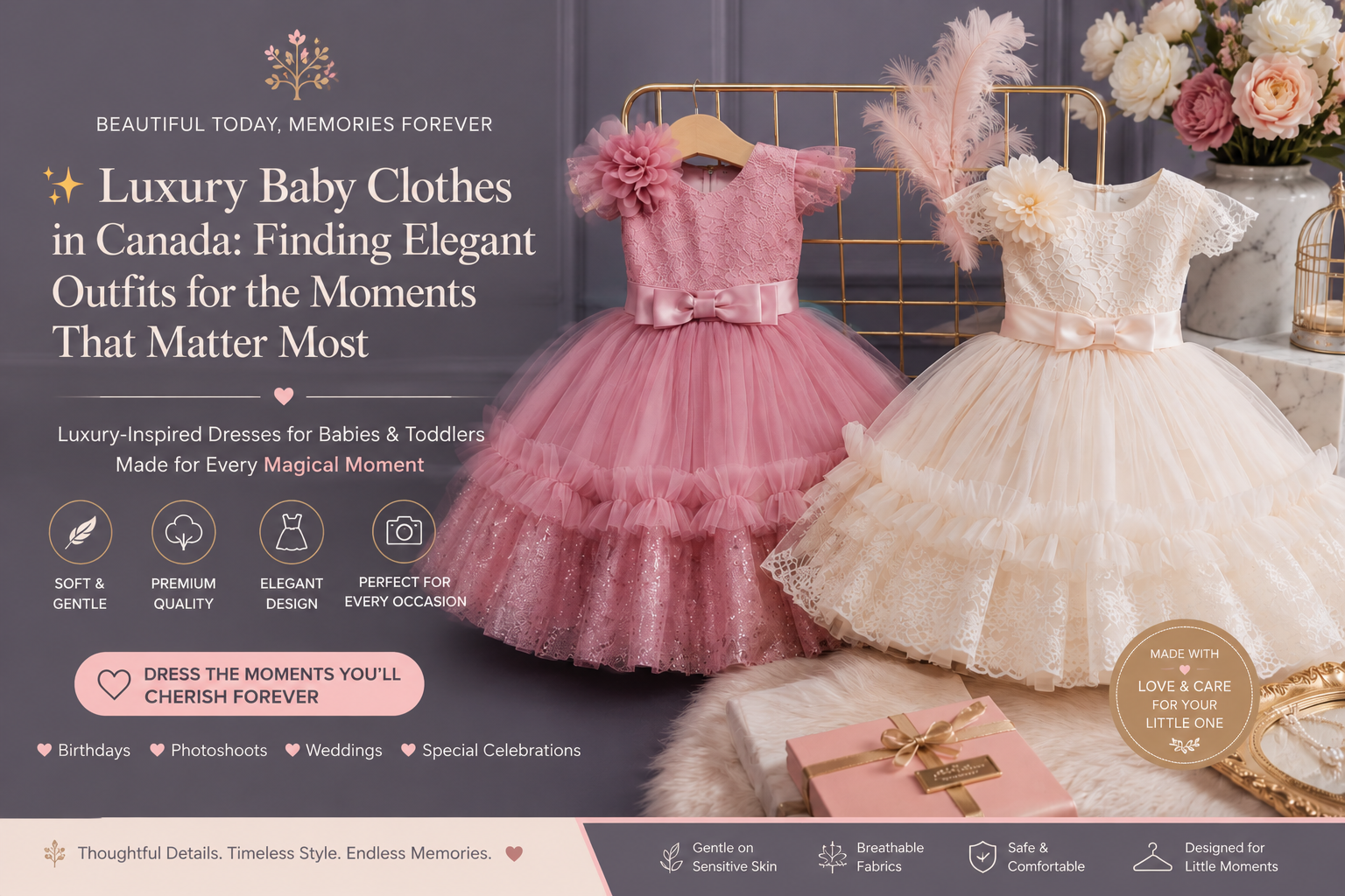 ✨ Luxury Baby Clothes in Canada: Finding Elegant Outfits for the Moments That Matter Most