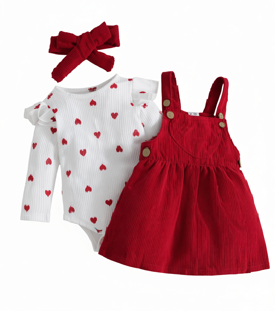 Ruffle & Ribbed Gala Layette