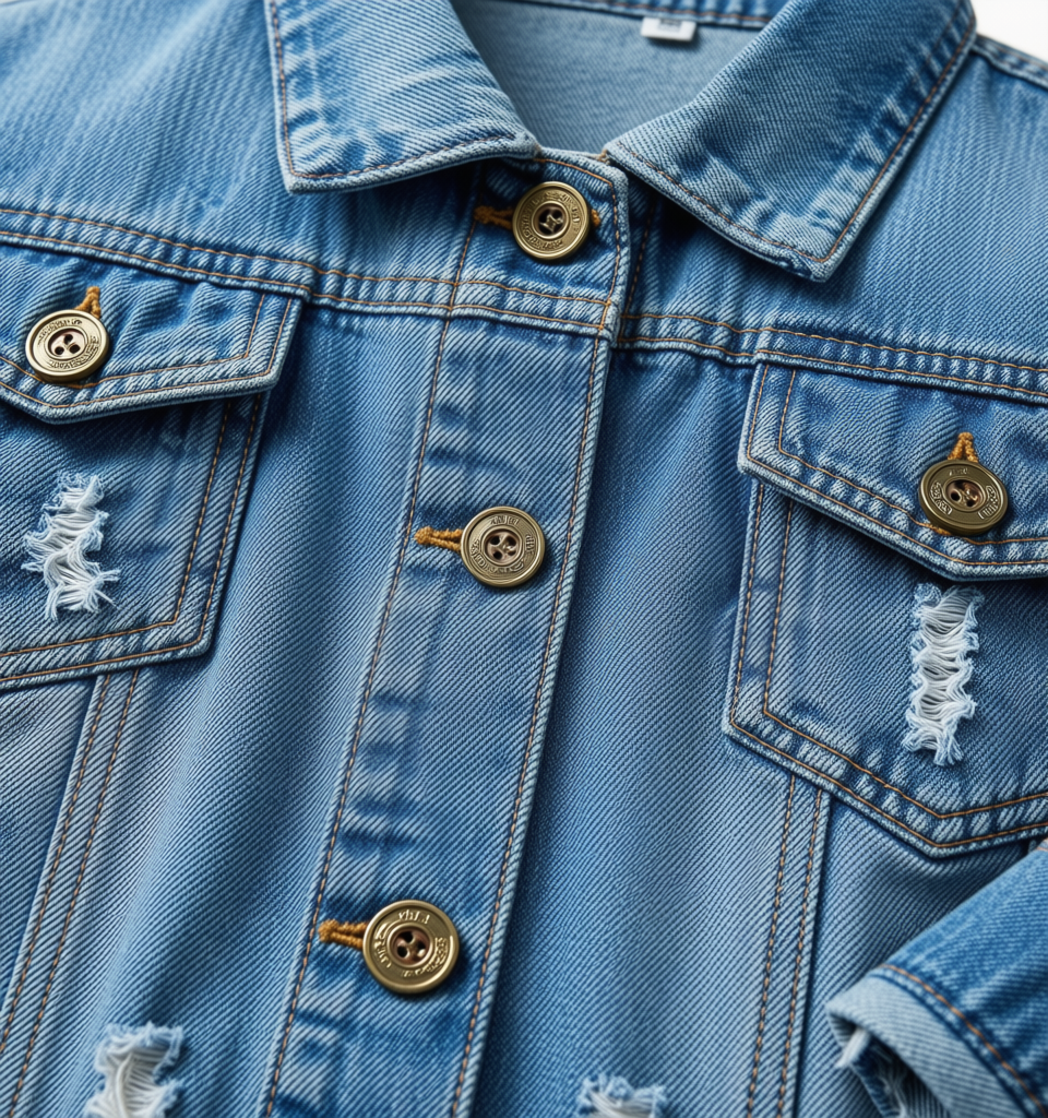 Ripped Jean Denim Jacket
