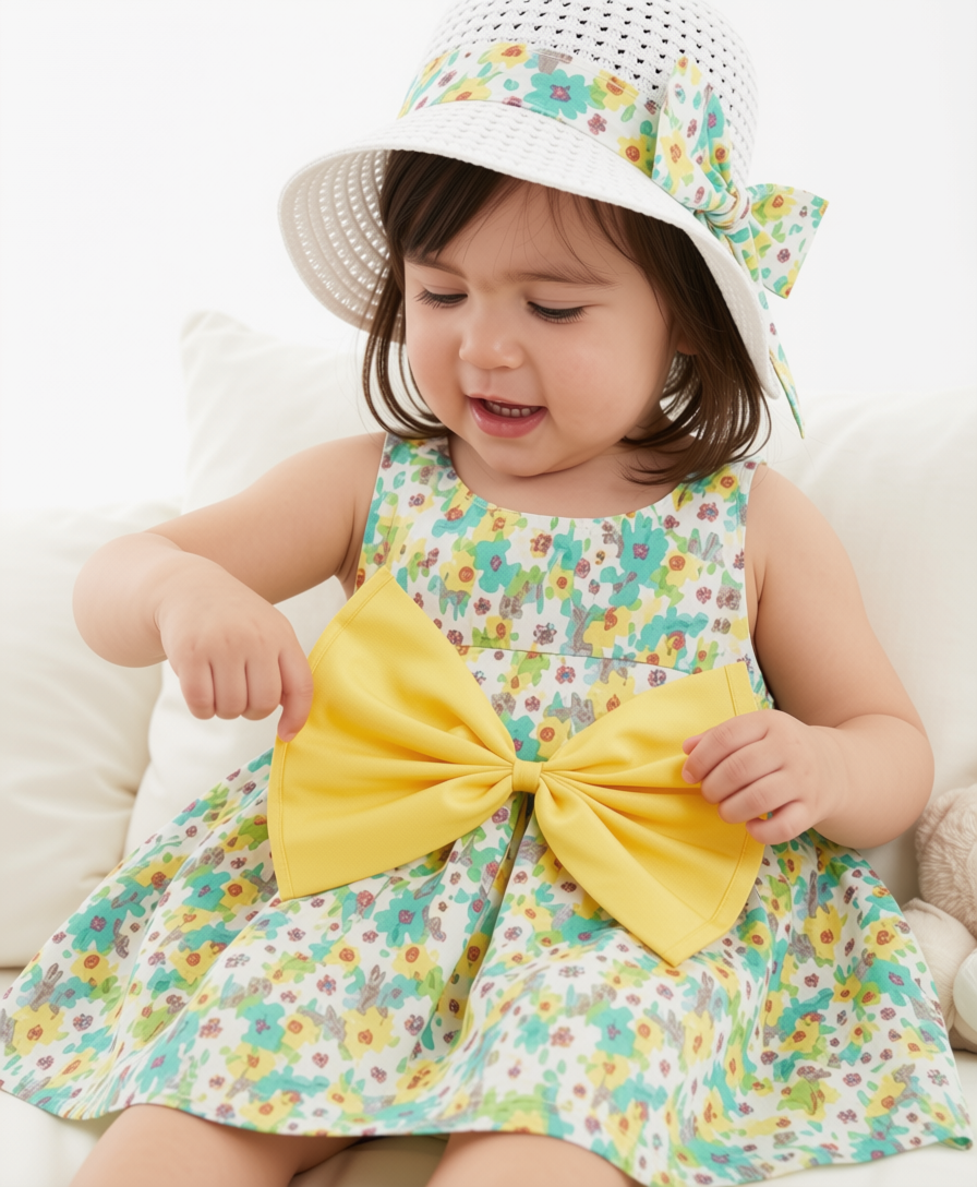 Floral Petal Bloom Playsuit set