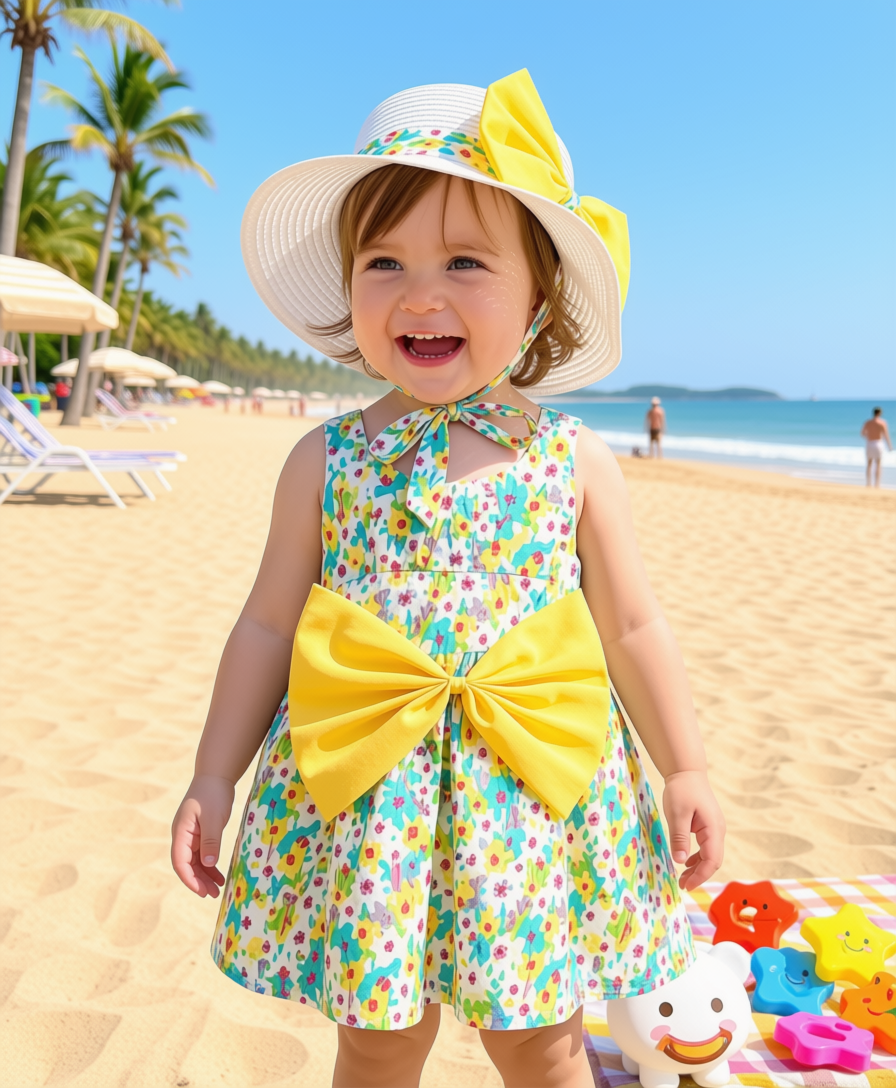 Floral Petal Bloom Playsuit set