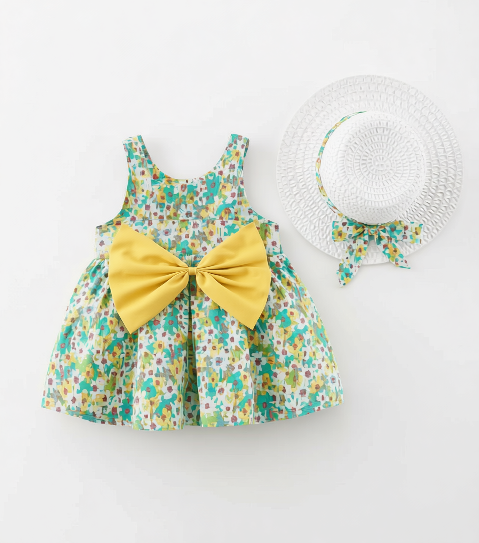 Floral Petal Bloom Playsuit set