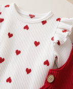 Ruffle & Ribbed Gala Layette