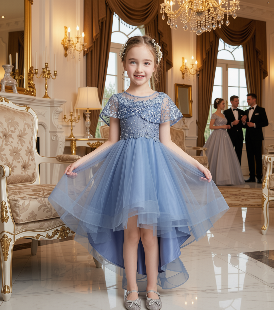 The Petite Aile Celestial Azure Gown