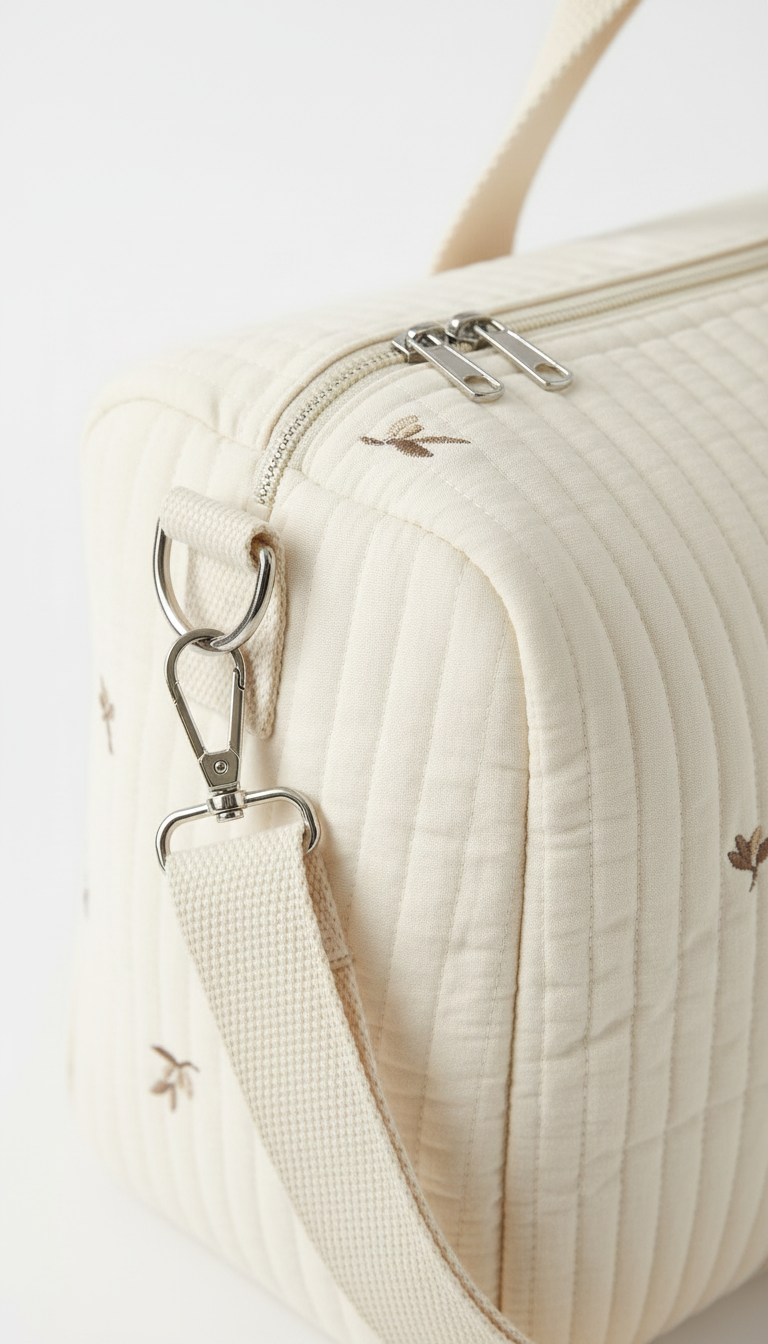 Quilted Cotton Diaper Carryall