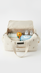 Quilted Cotton Diaper Carryall