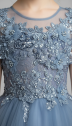 The Petite Aile Celestial Azure Gown
