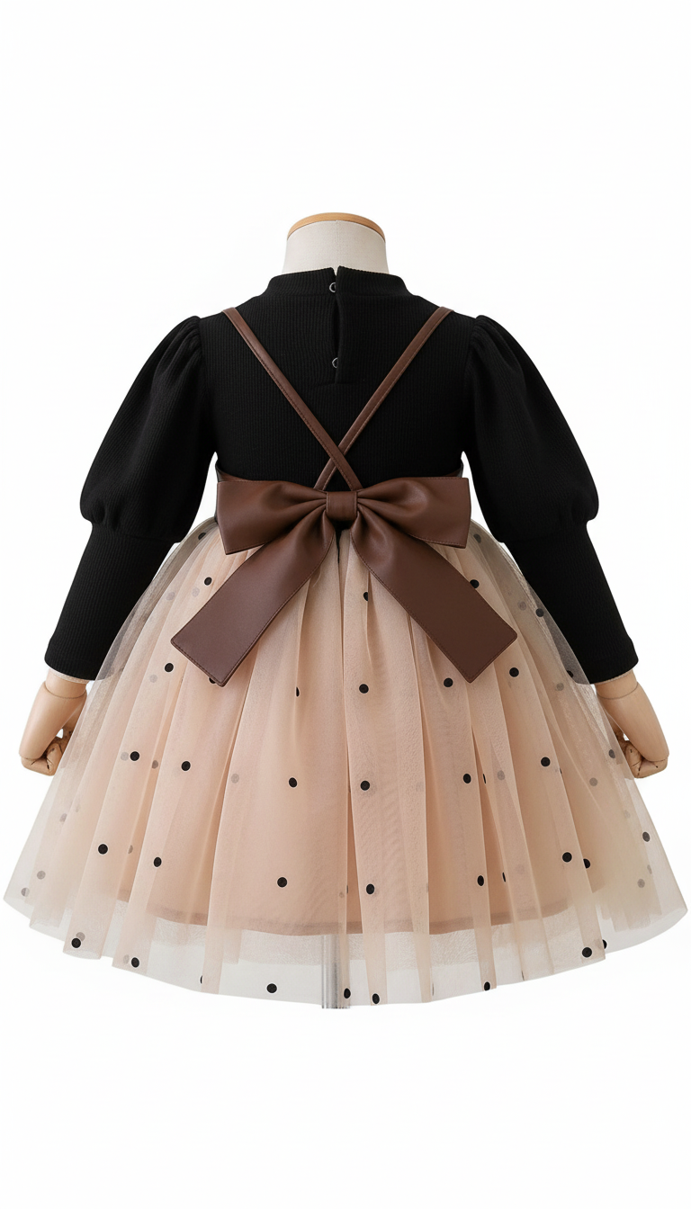 Petite Nude & Onyx Tulle Ensemble