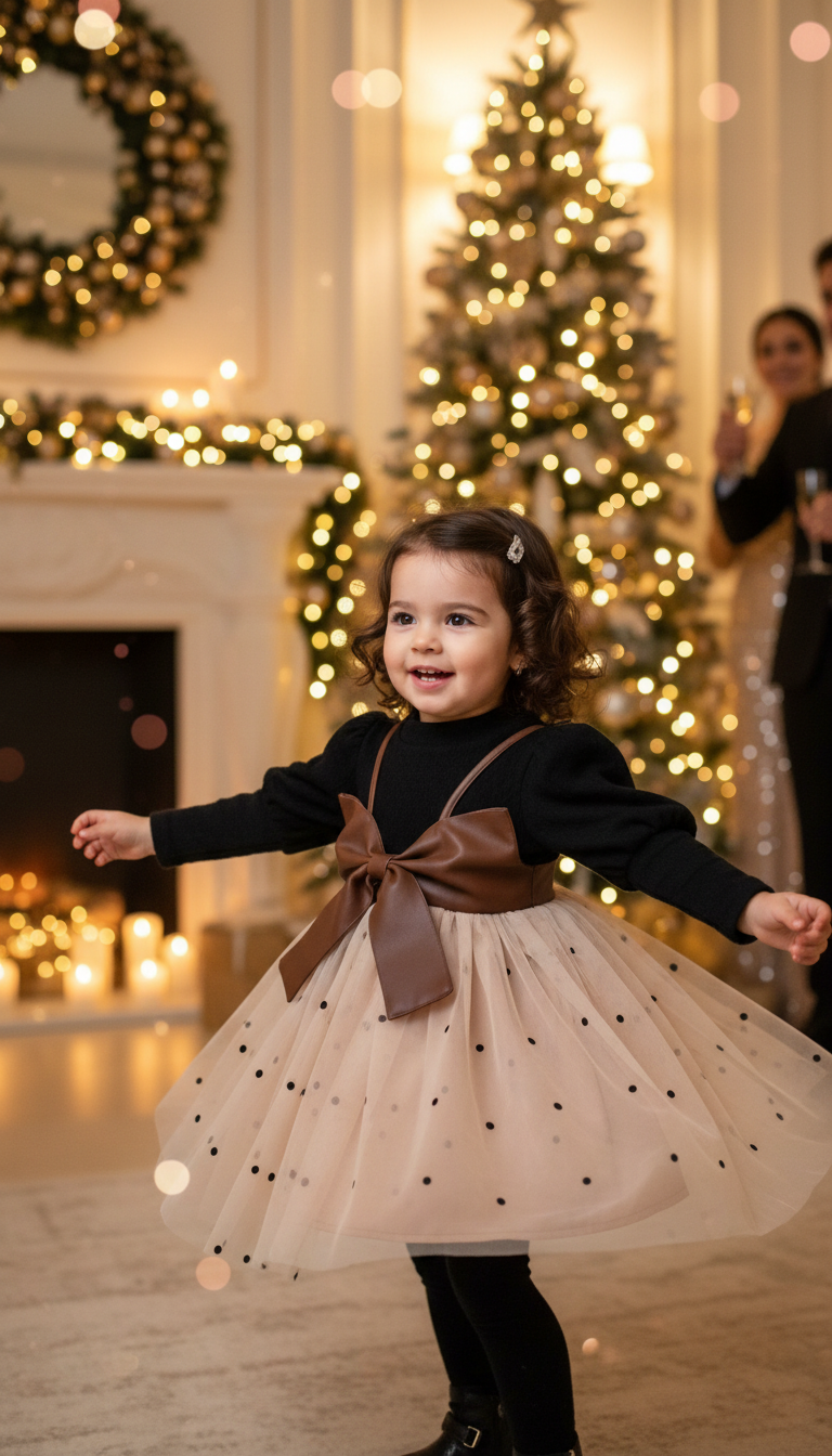 Petite Nude & Onyx Tulle Ensemble