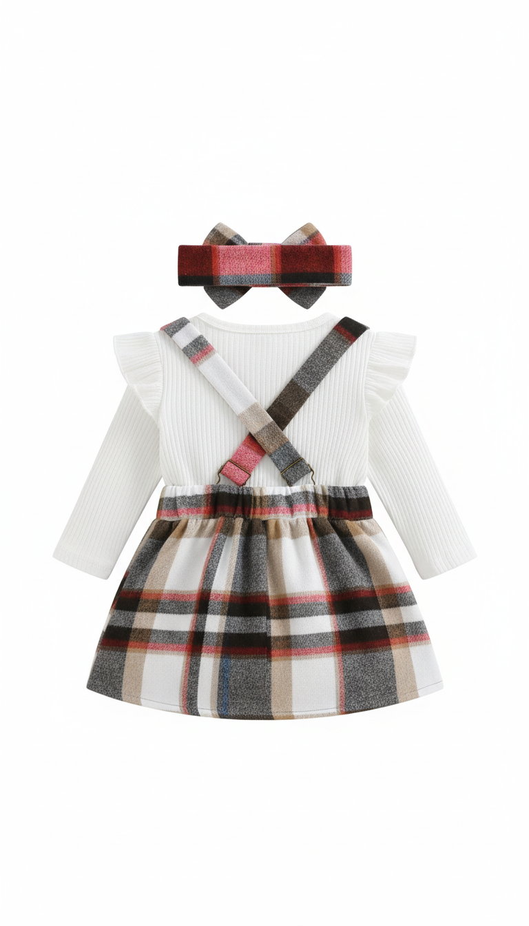 Ruffle & Check Gala Layette