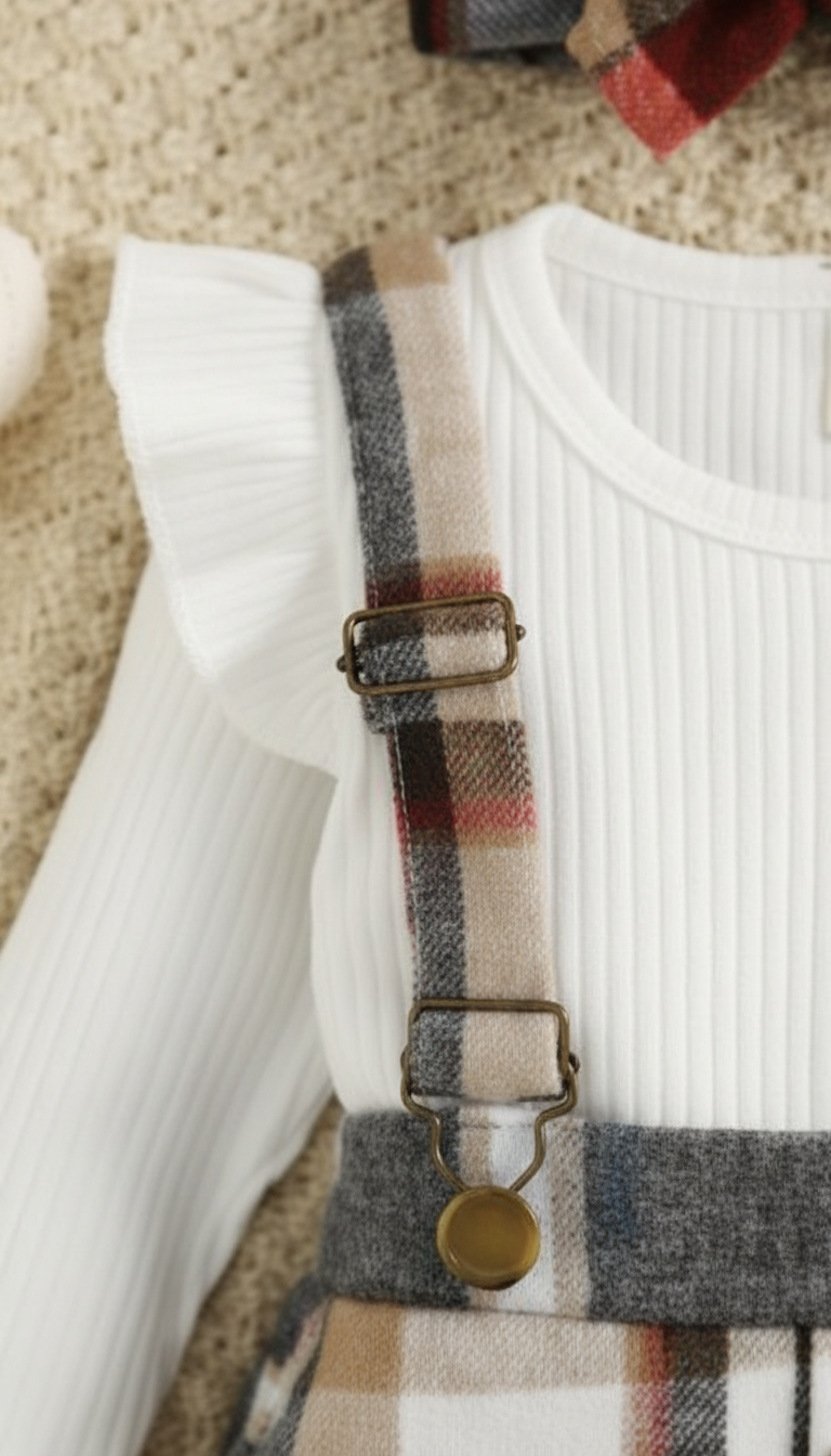 Ruffle & Check Gala Layette