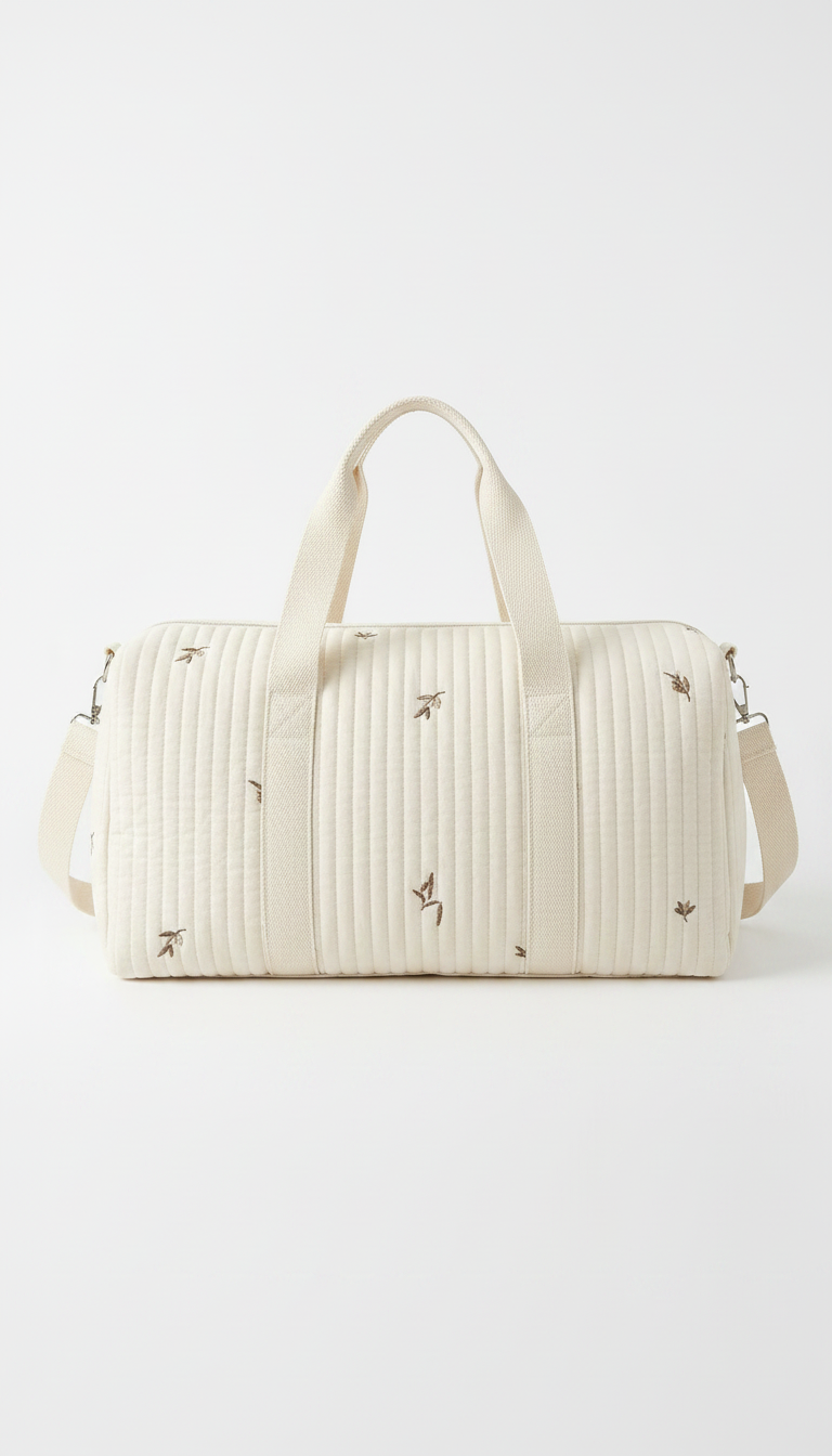 Quilted Cotton Diaper Carryall