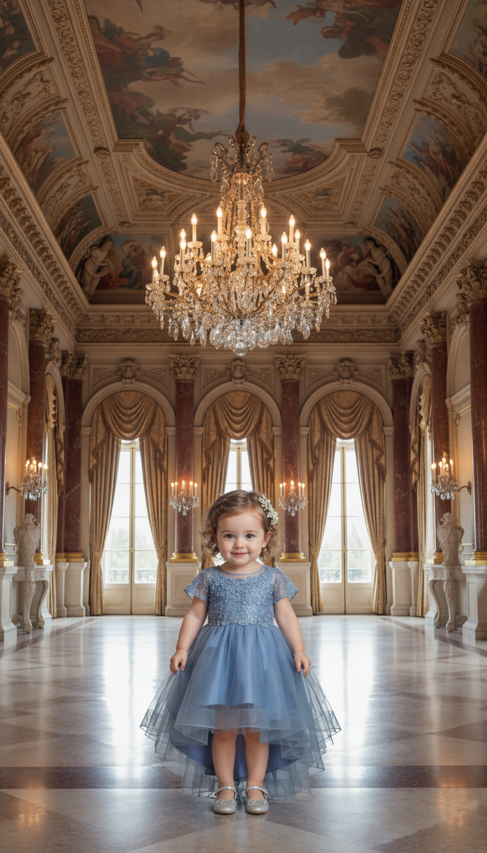 The Petite Aile Celestial Azure Gown