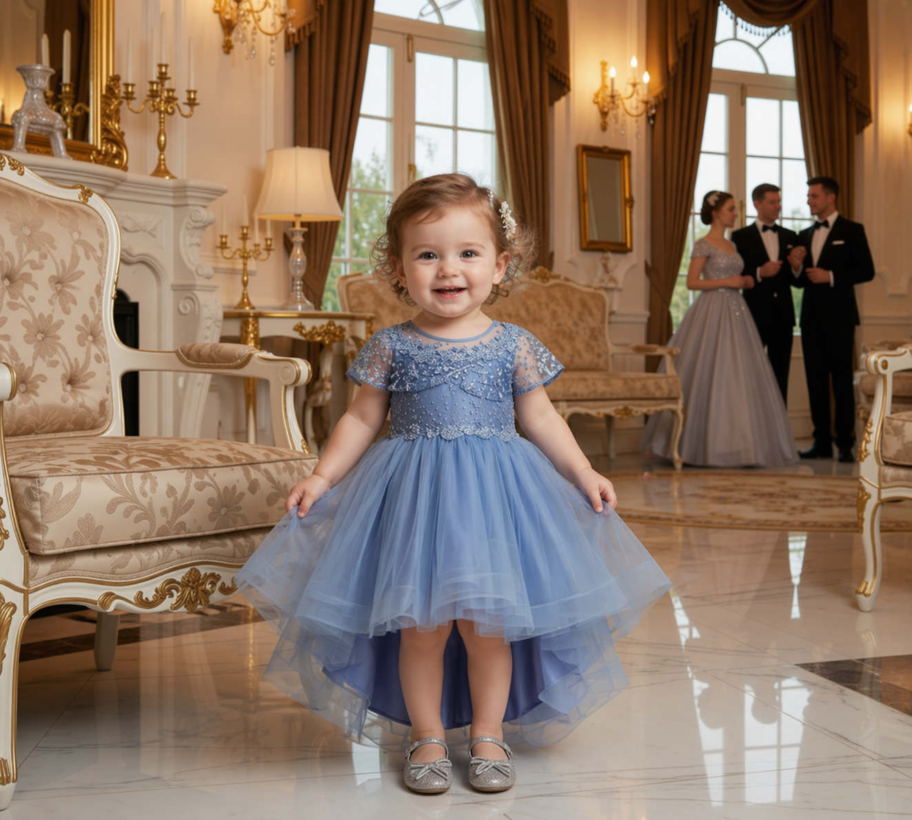 The Petite Aile Celestial Azure Gown