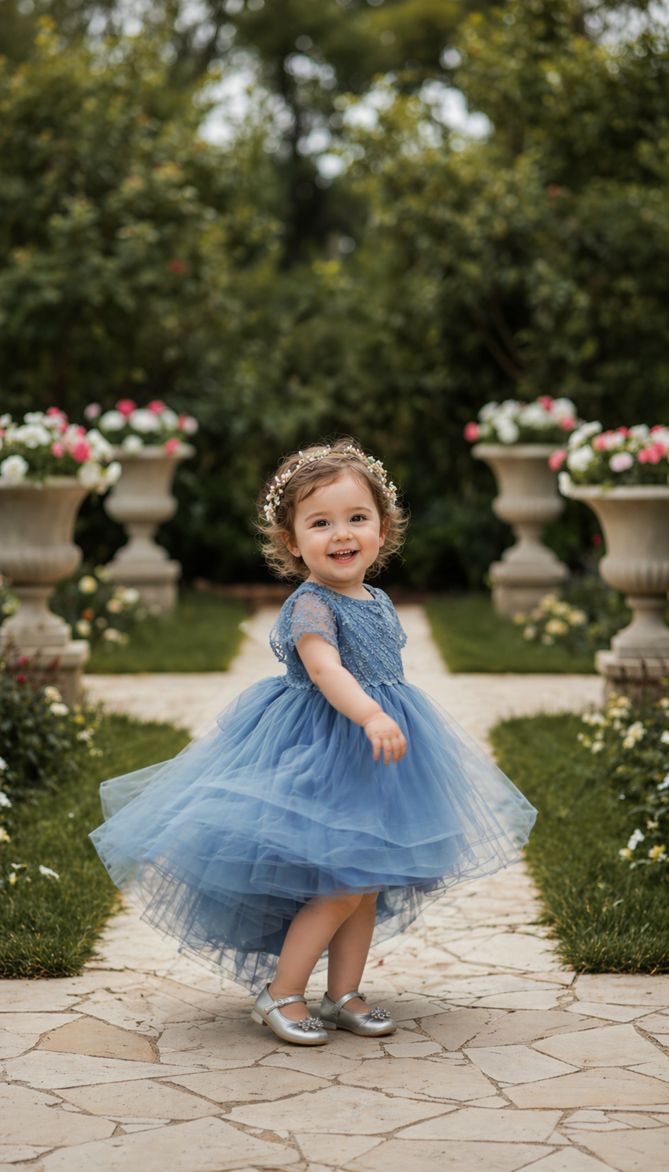 The Petite Aile Celestial Azure Gown