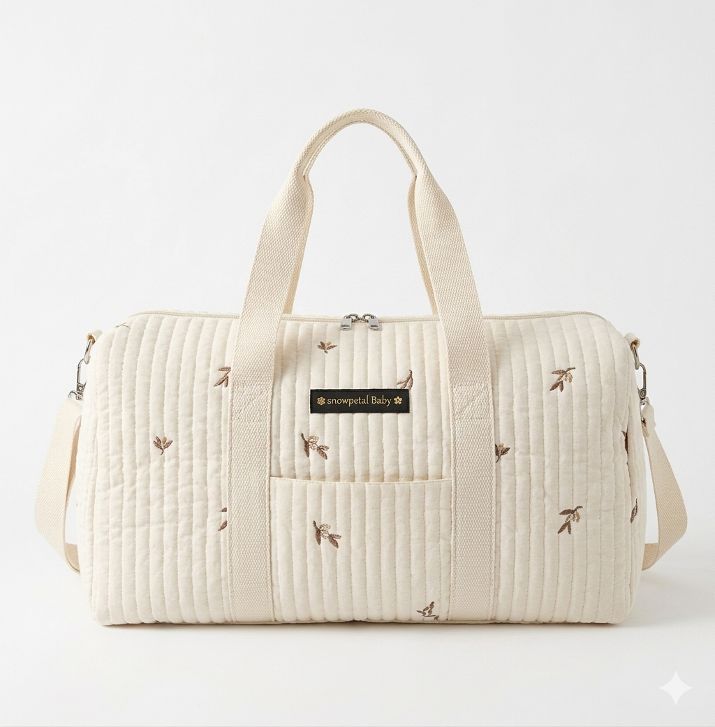 Quilted Cotton Diaper Carryall