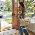Quilted Cotton Diaper Carryall