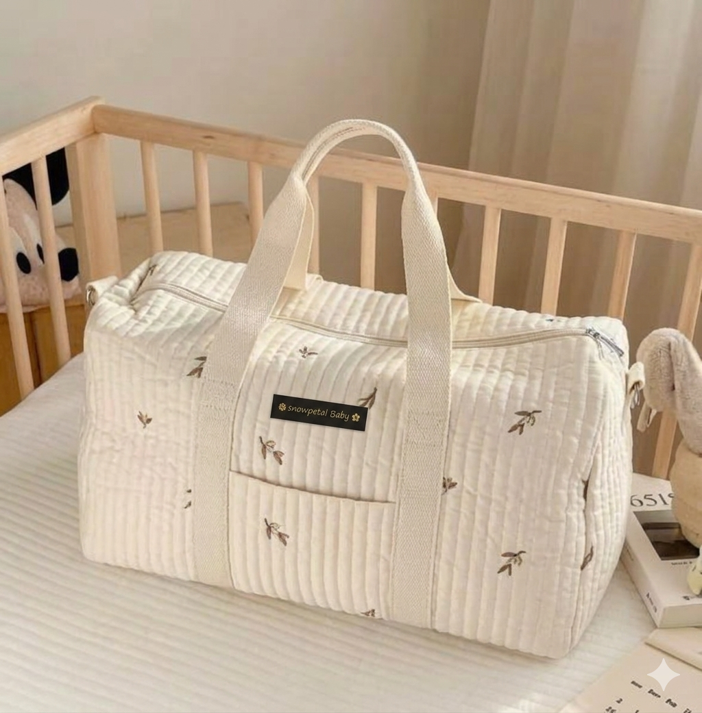 Quilted Cotton Diaper Carryall