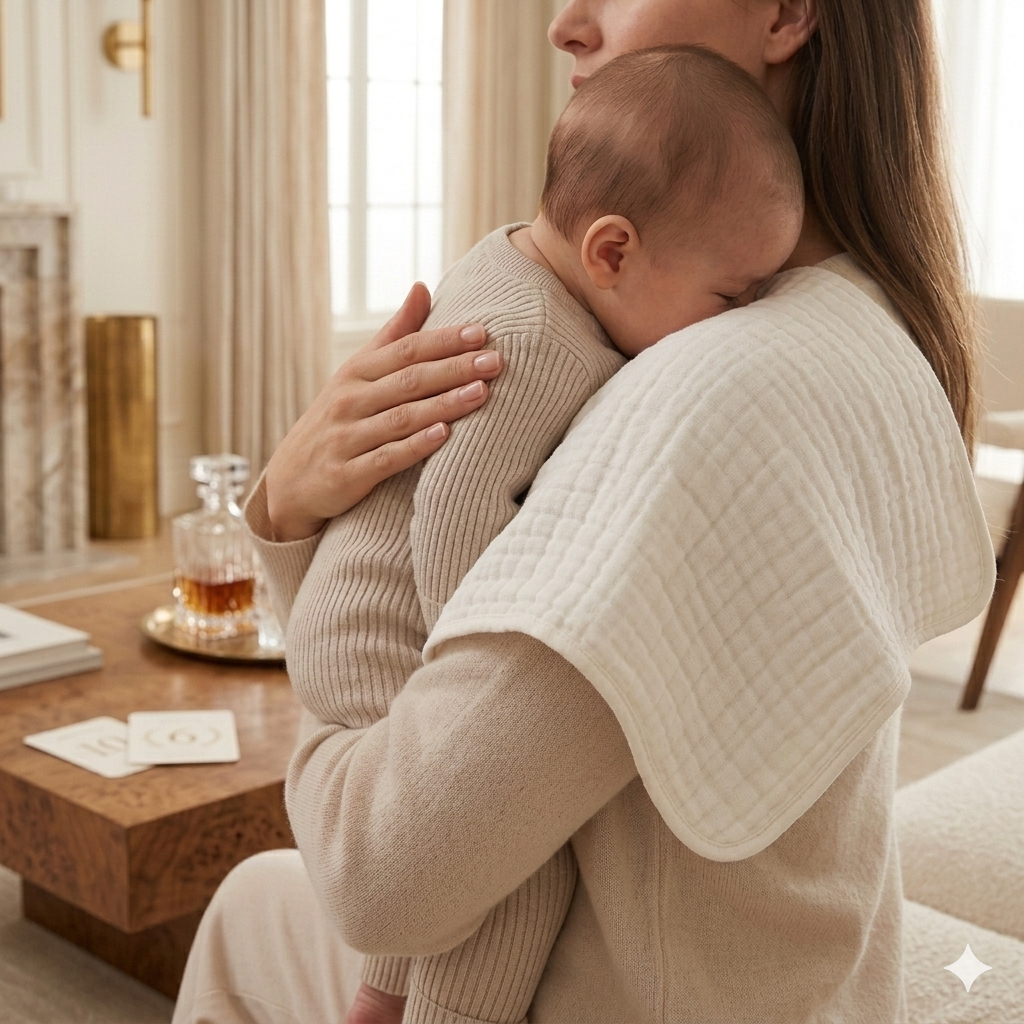 The Velvet Linen- Burp cloth set