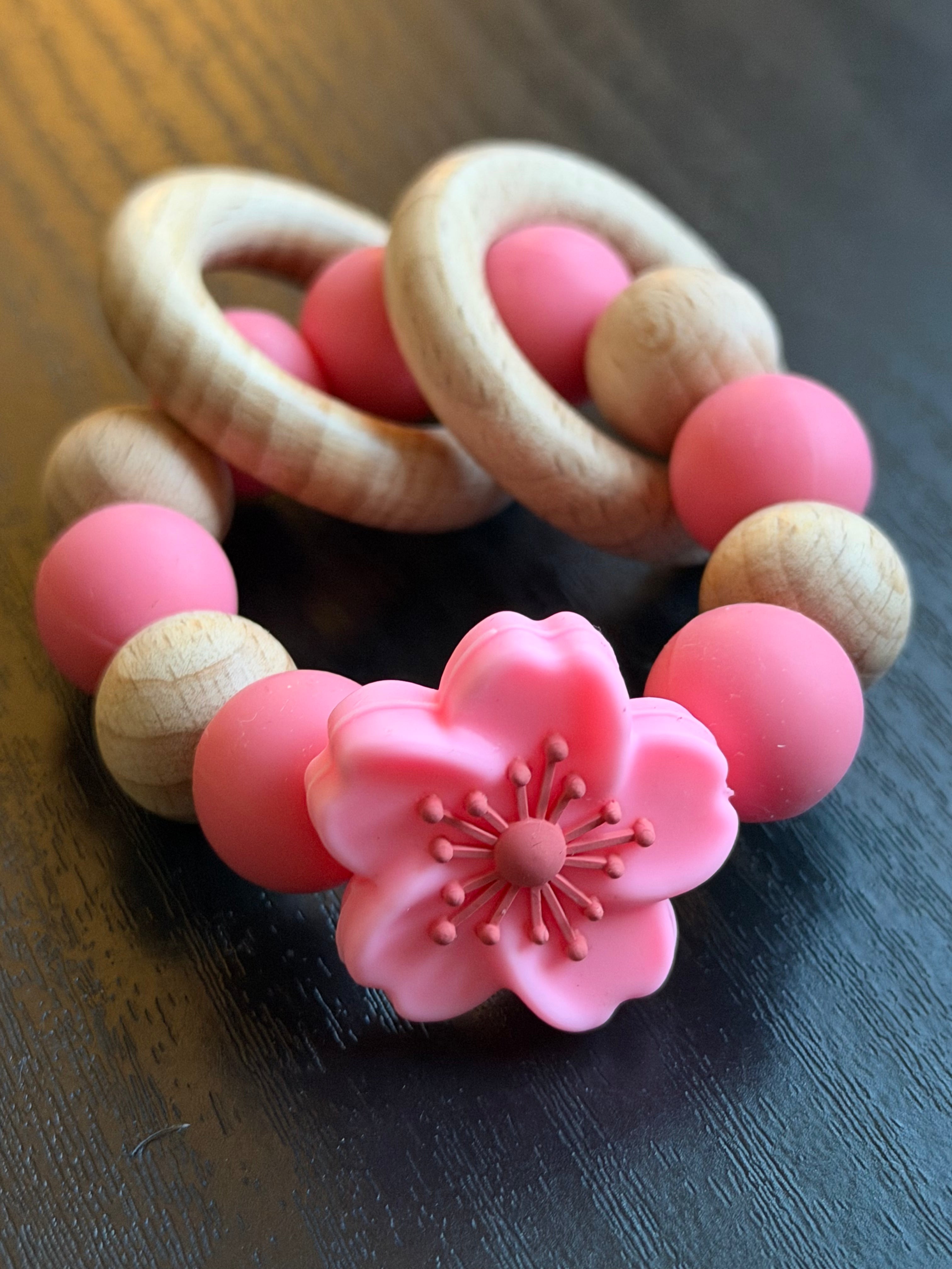 Snow Petal Bloom Baby Teether