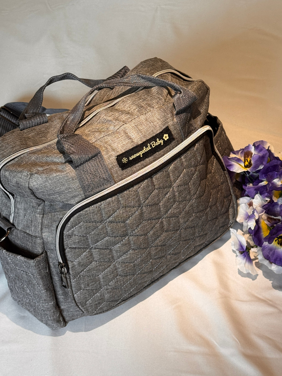 Graphite Grey Luxury Diaper Bag | Premium Baby Changing Bag