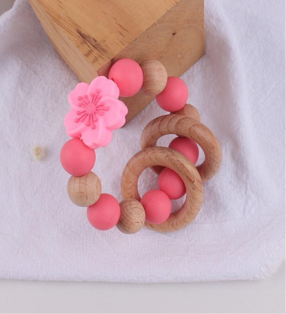Snow Petal Bloom Baby Teether