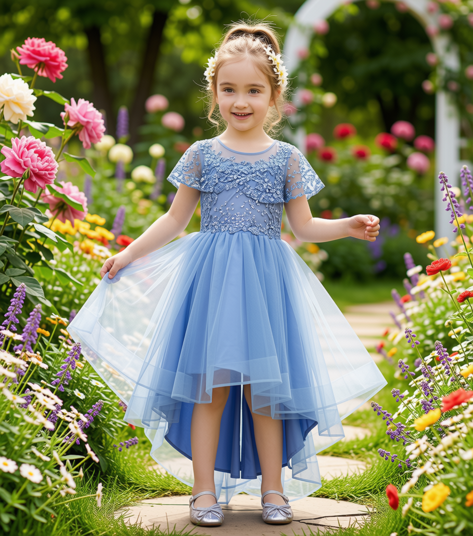 The Petite Aile Celestial Azure Gown
