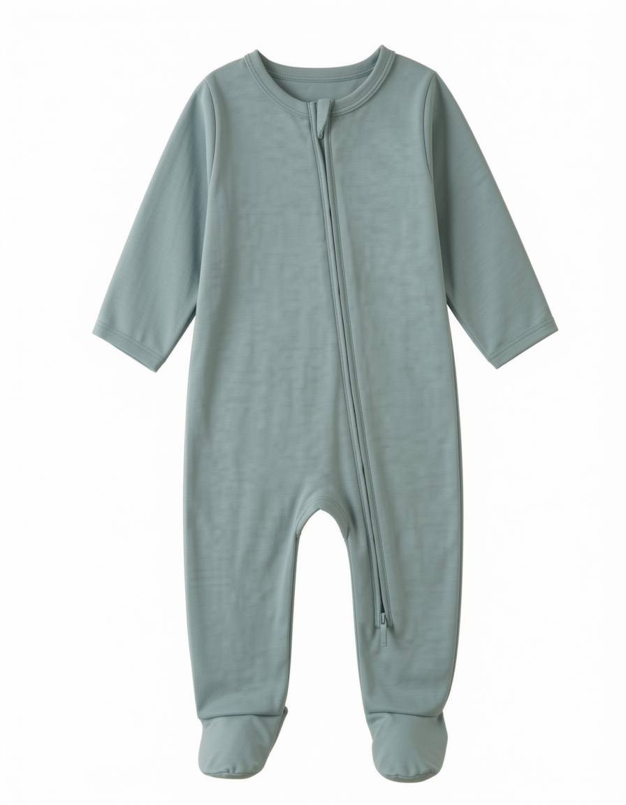 Snowpetal Cloud Luxe Cotton Zip Romper ✨