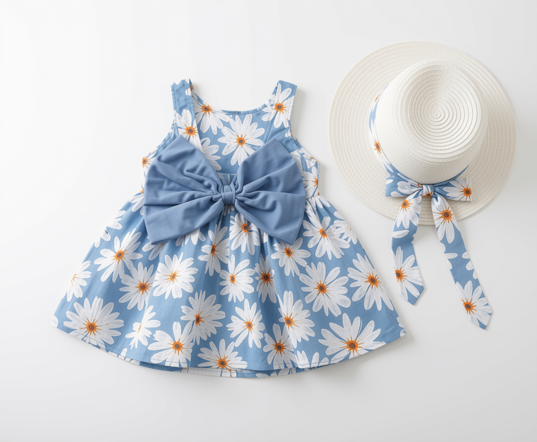 Floral Petal Bloom Playsuit set