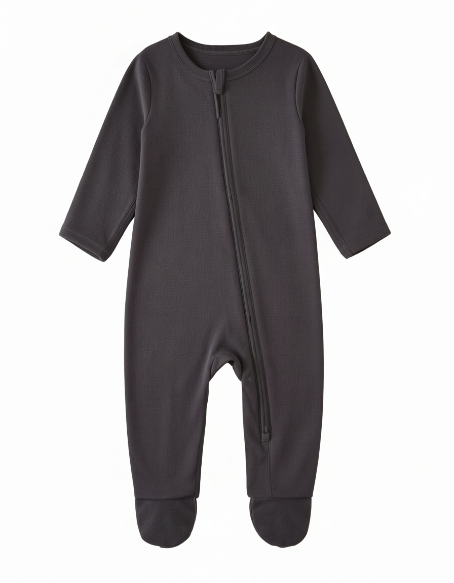 Snowpetal Cloud Luxe Cotton Zip Romper ✨