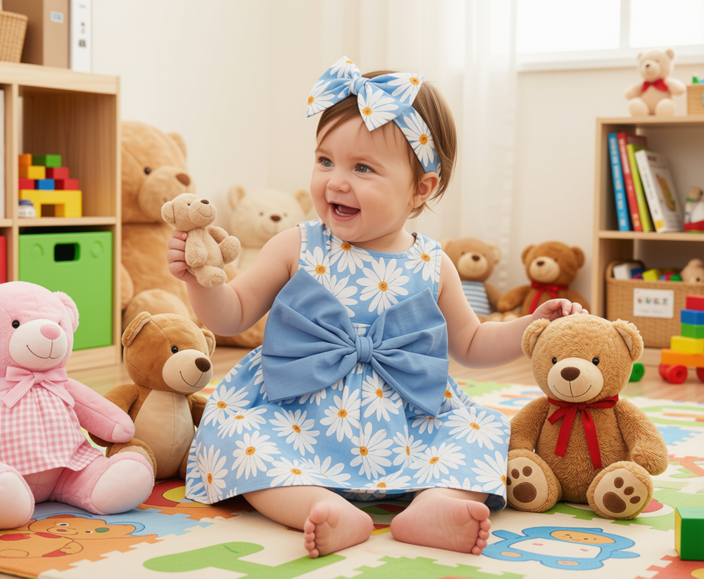Floral Petal Bloom Playsuit set