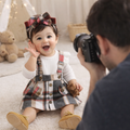 Ruffle & Check Gala Layette