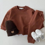 Snow Petal Organic Cotton Luxe Sweatshirt & Jogger Set